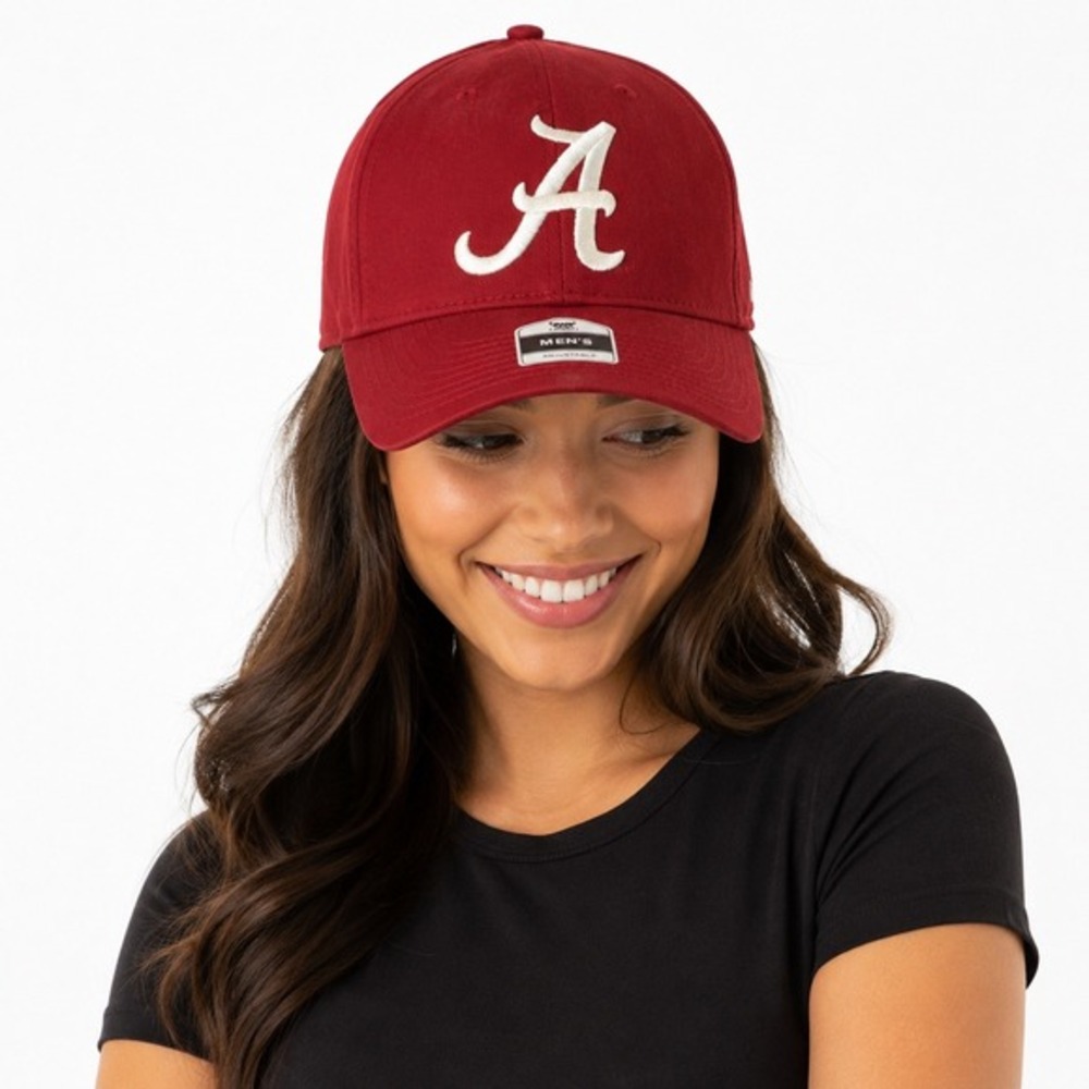 Fan Favorite Alabama Crimson Tide Adjustable Hat Crimson Red Script A Logo 78-07